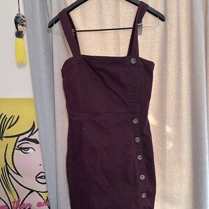 Forever 21 Burgundy Dress Overalls